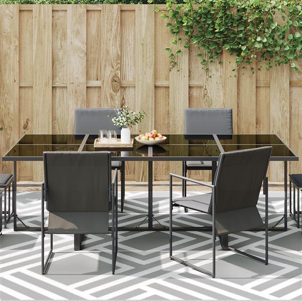 Grote foto vidaxl buitentapijt arakil grijs grijs polyester 300 x 400 cm huis en inrichting vloerbedekking en kleden