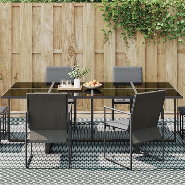 Grote foto vidaxl buitendeken arakil groen en wit polyester 300 x 400 cm huis en inrichting vloerbedekking en kleden