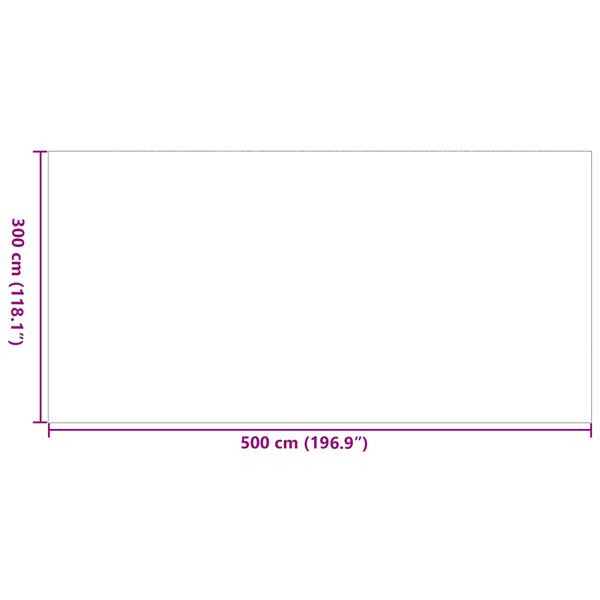 Grote foto vidaxl buitenmat arakil zwart en grijs 300x500 cm pp huis en inrichting vloerbedekking en kleden
