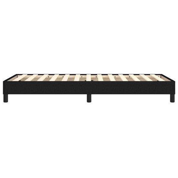 Grote foto vidaxl bedframe zonder matras 80x200 cm stof zwart antiek en kunst stoelen en banken