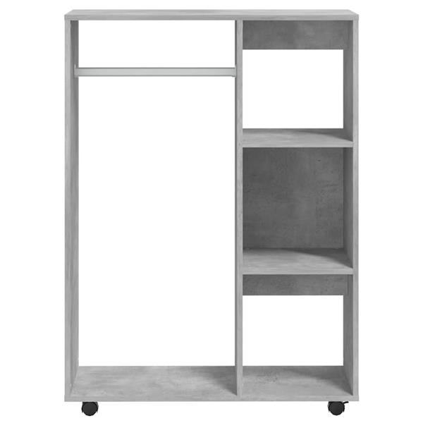 Grote foto vidaxl kledingkast 80x40x110 cm bewerkt hout betongrijs huis en inrichting overige