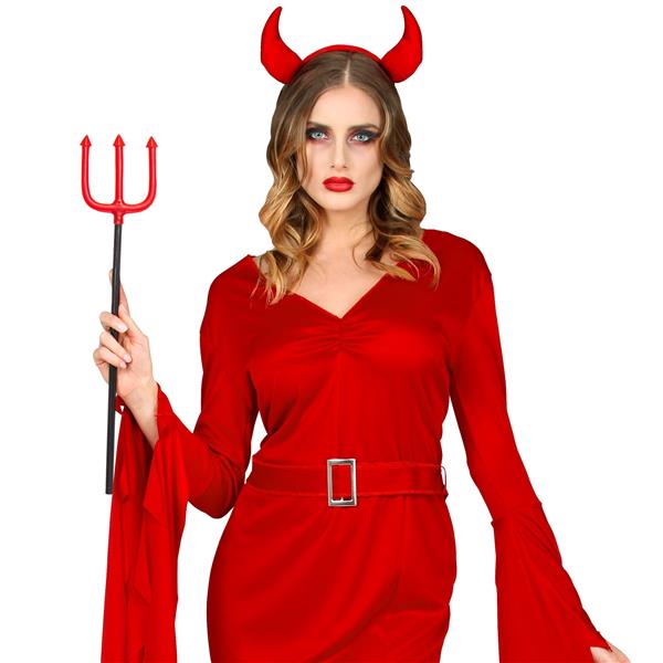Grote foto halloween drietand rood 58cm verzamelen overige verzamelingen