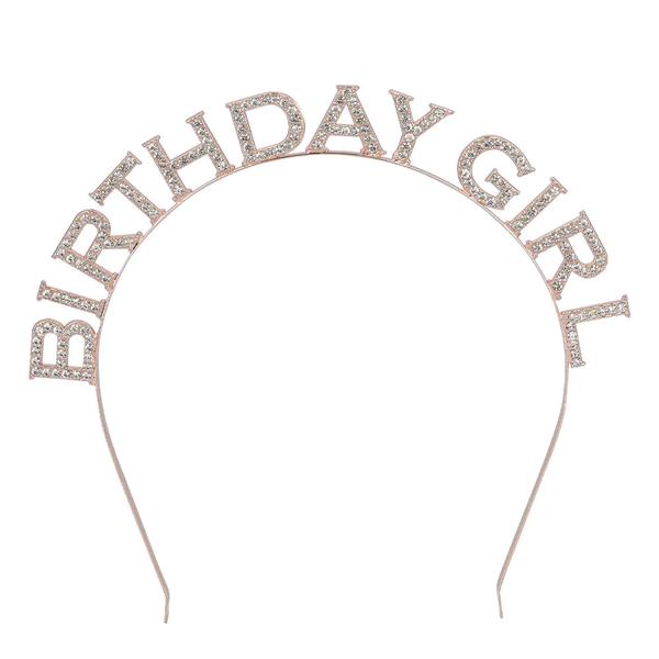 Grote foto metalen diadeem birthday girl verzamelen overige verzamelingen