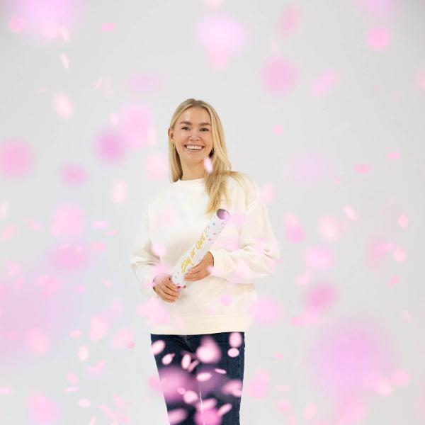 Grote foto confetti kanon papier roze rond 40 cm verzamelen overige verzamelingen