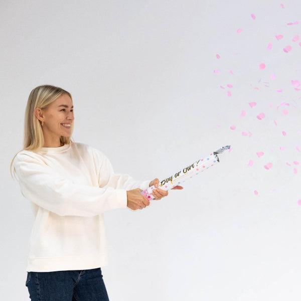 Grote foto confetti kanon papier roze rond 40 cm verzamelen overige verzamelingen