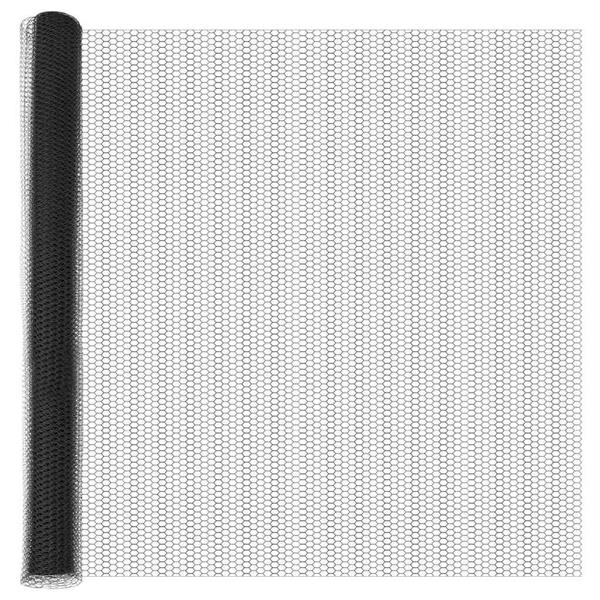 Grote foto vidaxl zeskantig hekwerk grijs 1.6 x 10 m staal tuin en terras hekken en schuttingen