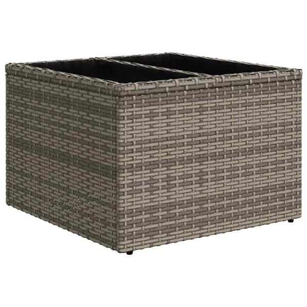 Grote foto vidaxl 4 delige tuinsofa set met kussens in zwart poly rattan tuin en terras tuinmeubelen