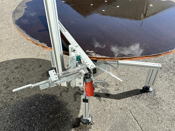 Grote foto viscon draaitafel met houten bovenkant 150 cm agrarisch tuinbouw