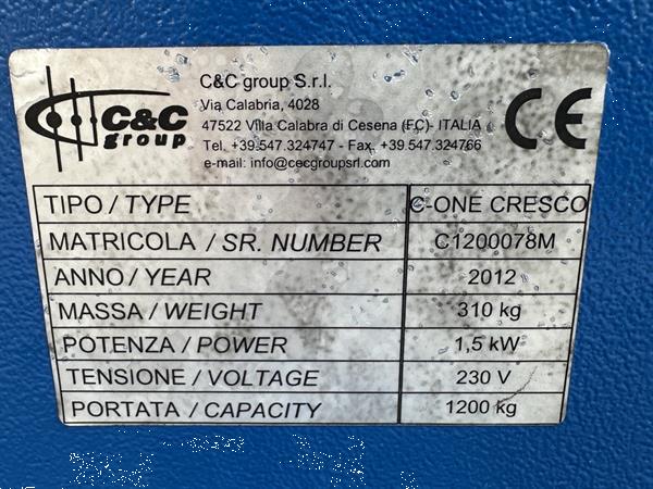 Grote foto c c group c one cresco palletwikkelaar 230 volt agrarisch tuinbouw