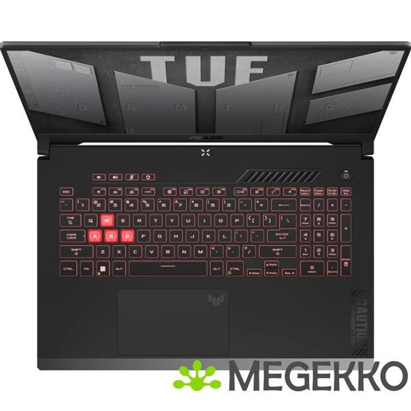 Grote foto asus tuf gaming f17 fa707nu hx135w 17.3 amd ryzen 5 rtx 4050 gaming laptop computers en software overige computers en software