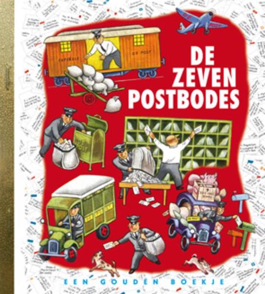 Grote foto de zeven postbodes gouden boekjes boeken jeugd 13 jaar en ouder