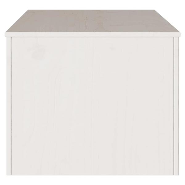 Grote foto vidaxl salontafel with drawer wit 99 x 55 x 45 cm massief grenenhout huis en inrichting eettafels