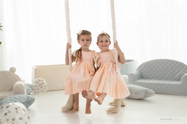 Grote foto junior schommel woodswing mintgreen deur kozijn 2m kinderen en baby overige