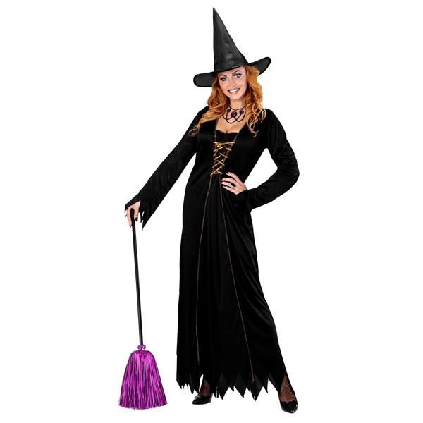 Grote foto halloween heksenbezem paars 92cm verzamelen overige verzamelingen