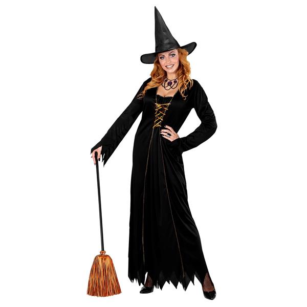 Grote foto halloween heksenbezem oranje 92cm verzamelen overige verzamelingen