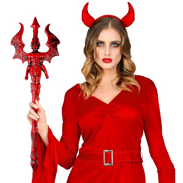 Grote foto halloween drietand rood duivel verzamelen overige verzamelingen