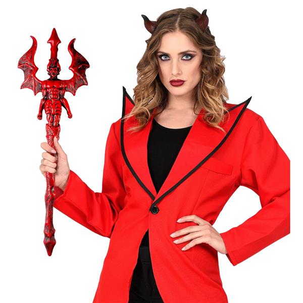 Grote foto halloween drietand rood duivel verzamelen overige verzamelingen