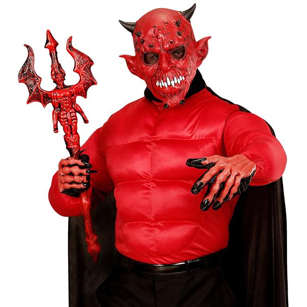 Grote foto halloween drietand rood duivel verzamelen overige verzamelingen