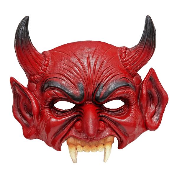 Grote foto rood masker duivel verzamelen overige verzamelingen
