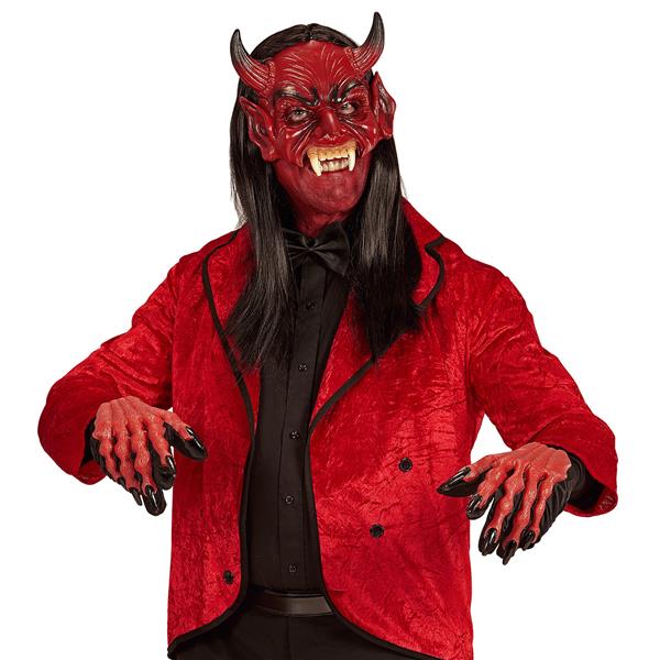 Grote foto rood masker duivel verzamelen overige verzamelingen