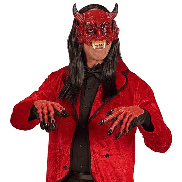 Grote foto rood masker duivel verzamelen overige verzamelingen