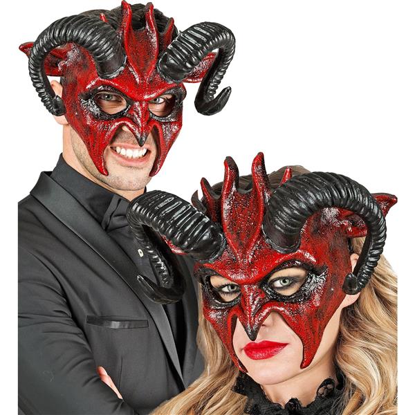 Grote foto halloween masker zwart duivel verzamelen overige verzamelingen