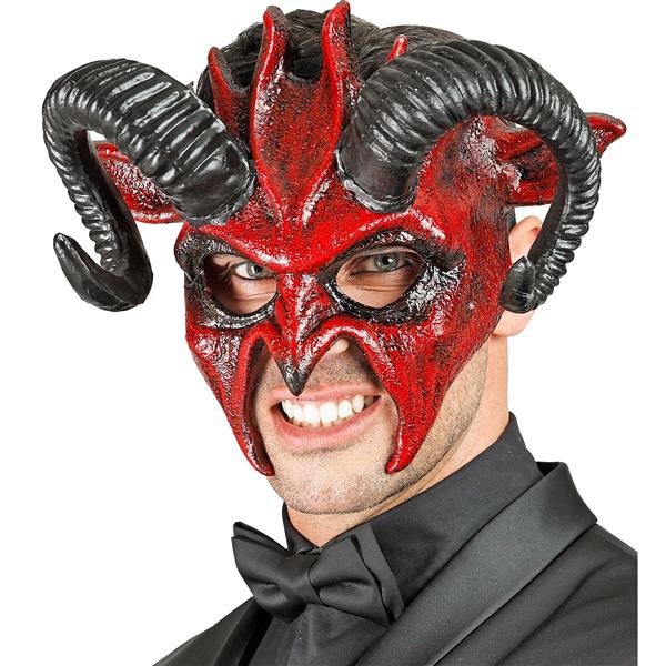 Grote foto halloween masker zwart duivel verzamelen overige verzamelingen