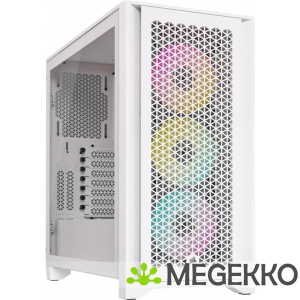 Grote foto corsair 4000d rgb airflow white computers en software behuizingen en kasten