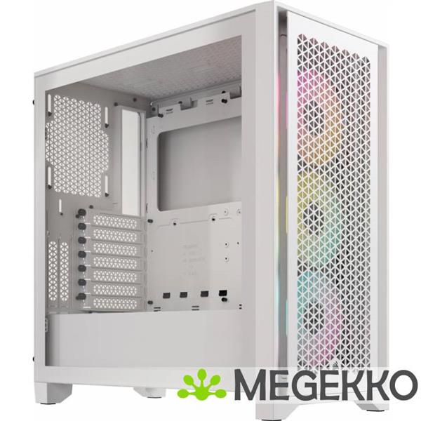 Grote foto corsair 4000d rgb airflow white computers en software behuizingen en kasten