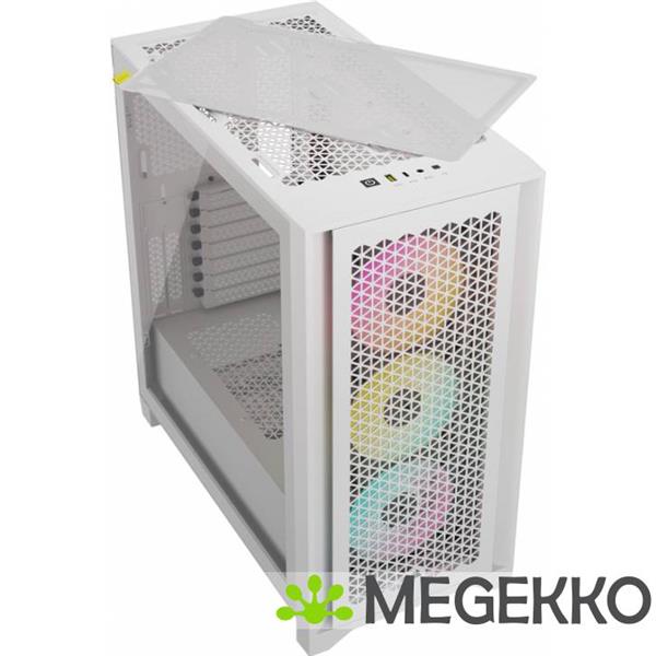 Grote foto corsair 4000d rgb airflow white computers en software behuizingen en kasten