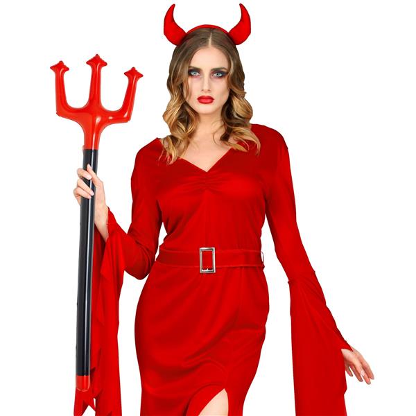 Grote foto halloween drietand duivel 1 05m verzamelen overige verzamelingen