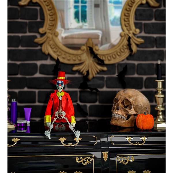 Grote foto halloween skelet clown 40cm verzamelen overige verzamelingen