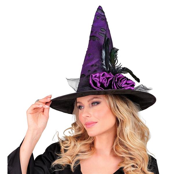 Grote foto halloween hoed paars heks verzamelen overige verzamelingen