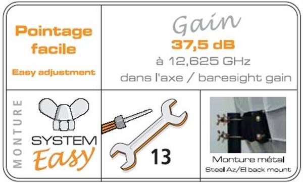 Grote foto cahors visiosat big bisat kleur bruin telecommunicatie satellietontvangers