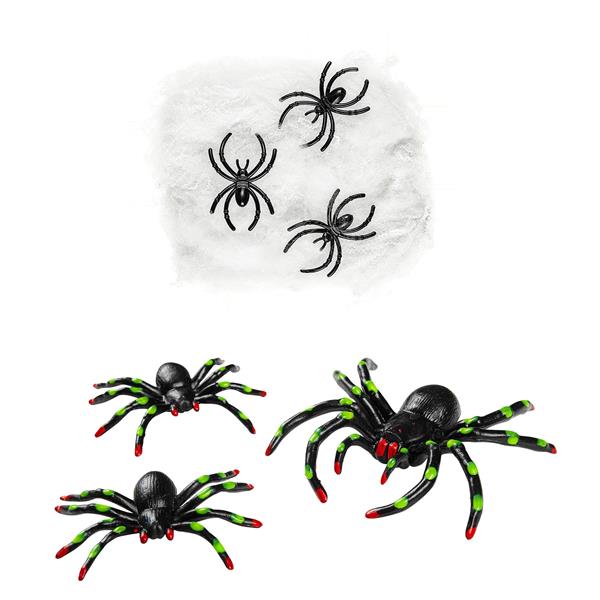 Grote foto halloween spinnenweb met spinnen verzamelen overige verzamelingen