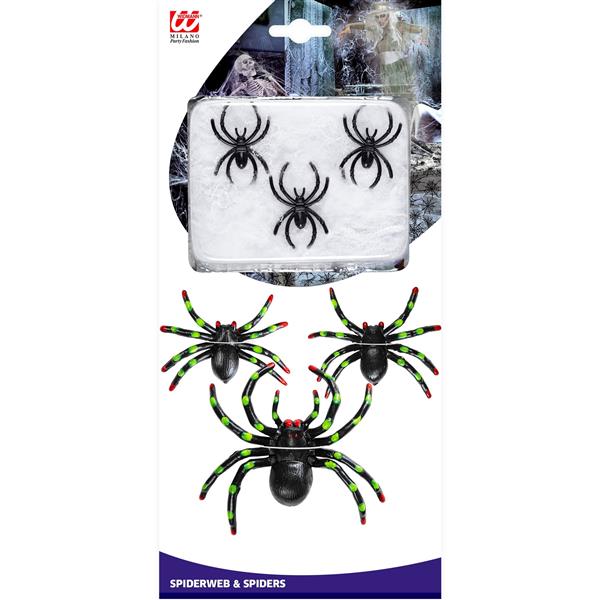 Grote foto halloween spinnenweb met spinnen verzamelen overige verzamelingen