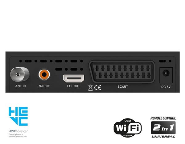 Grote foto edision picco t265 dvb t2c h.265 hevc telecommunicatie zenders en ontvangers