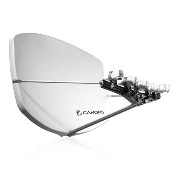 Grote foto cahors visiosat big bisat kleur wit telecommunicatie satellietontvangers