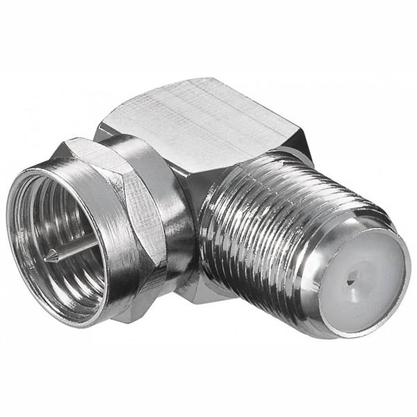 Grote foto f connector haaks contra computers en software netwerkkaarten routers en switches