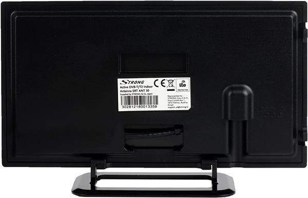 Grote foto strong srt 30 dvb t2 binnen antenne met voeding en kabel telecommunicatie satellietontvangers