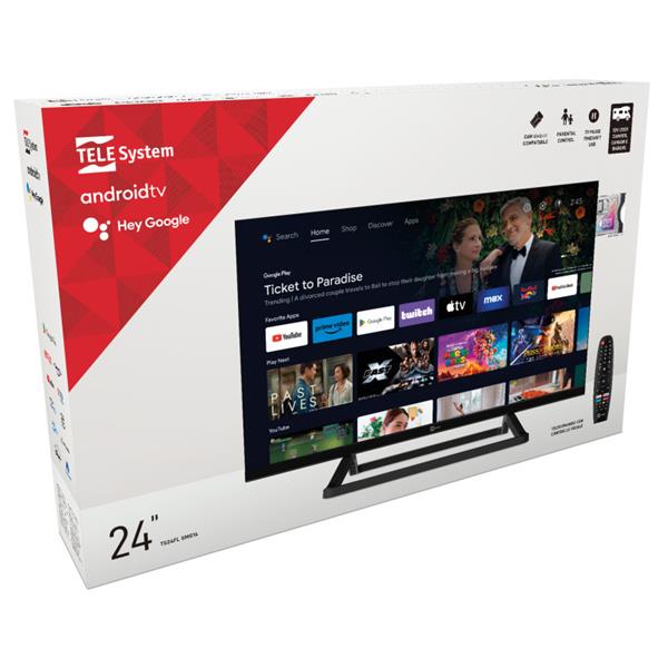 Grote foto telesystem 24 smart androidtv 11 hd ts24fl smg14 12v 220v audio tv en foto overige tv