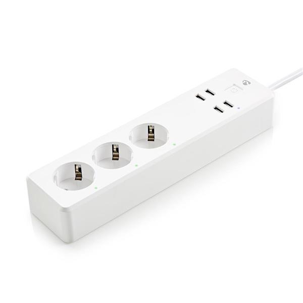 Grote foto wi fi smart stekkerdoos 3x schuko type f 4x usb 16 a doe het zelf en verbouw inbraaksystemen