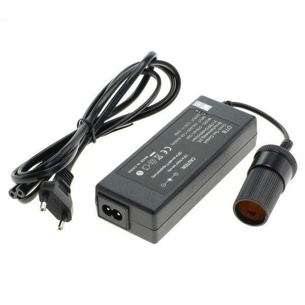 Grote foto voeding 220 volt omvormer ac naar 12 volt dc 5a sigarettenplug telecommunicatie satellietontvangers