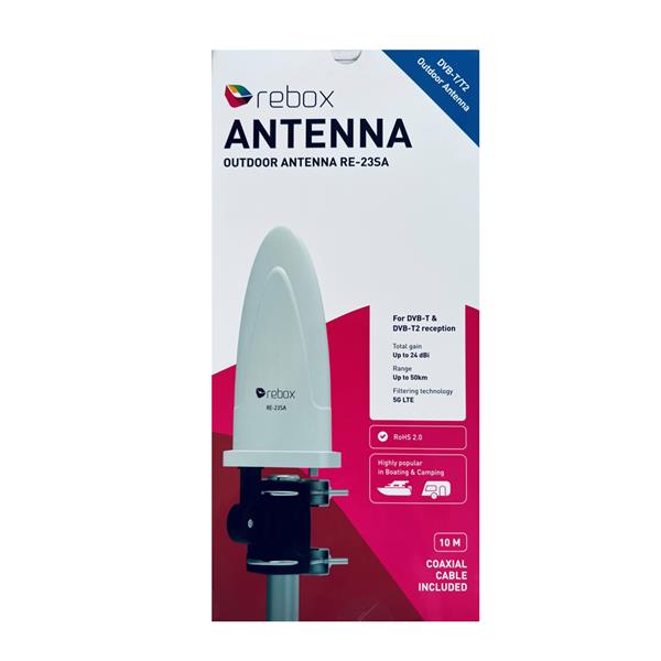 Grote foto rebox re 23sa dvb t 2 sharkfin buitenantenne telecommunicatie satellietontvangers