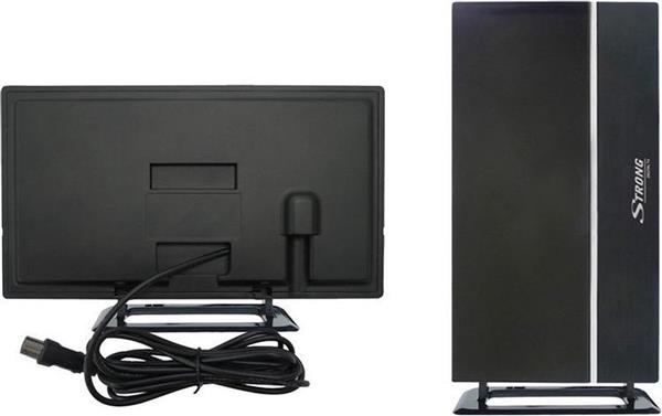 Grote foto strong srt 30 dvb t2 binnen antenne met voeding en kabel telecommunicatie satellietontvangers