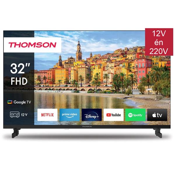 Grote foto thomson 32 google tv full hd 12v 220v dvb s2 c t2 audio tv en foto overige tv