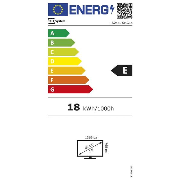 Grote foto telesystem 24 smart androidtv 11 hd ts24fl smg14 12v 220v audio tv en foto overige tv