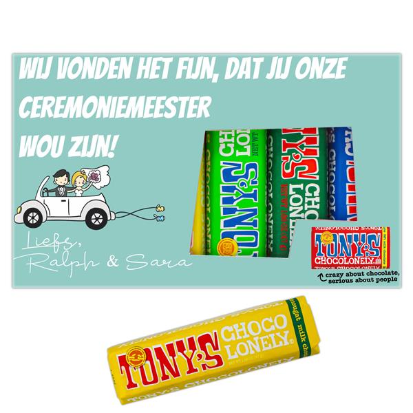 Grote foto cadeautje voor de ceremoniemeester diversen cadeautjes en bonnen