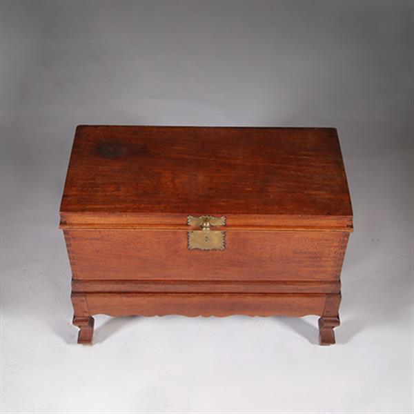 Grote foto koloniale compagnie kist ca 1775 op onderstel met bronzen grepen no.311430 antiek en kunst stoelen en banken
