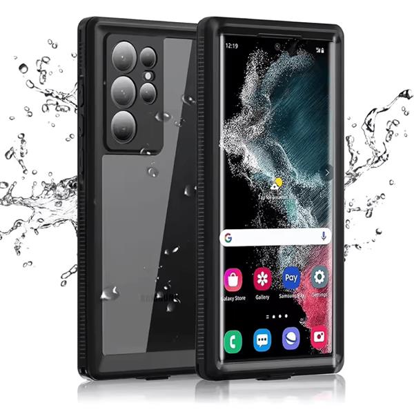 Grote foto samsung galaxy s23 plus waterdicht hoesje full body heavy duty shockproof 360 cover zwart telecommunicatie mobieltjes